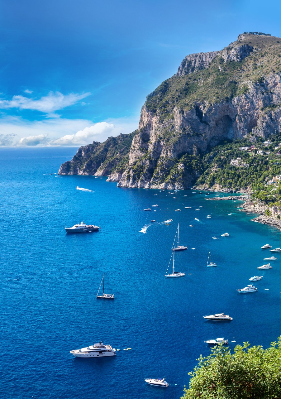 意大利的卡普里岛，一个美丽的夏日＂class=